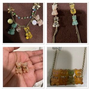 Betsey Johnson gummy bear set from candyland collection (rare)